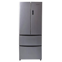 Hoover HMN7182 4-Door American Style Fridge Freezer, A+ Energy Rating, 70cm Wide Stainless Steel